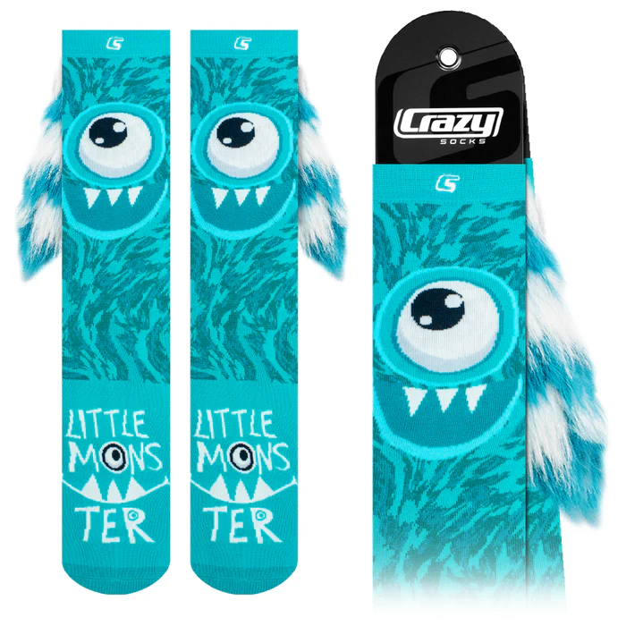 CRAZY Socks Little Monster Teal - Image 2